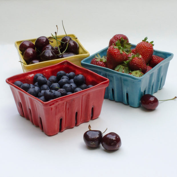 From Donna's Hands - Small Ceramic Berry Baskets