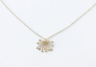 A Tea Leaf Jewelry - Dandelion Fluff Necklace | Brass