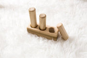Small Wooden Peg Puzzle by Clover and Birch