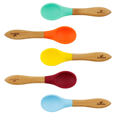 Avanchy  - Avanchy Bamboo and Silicone Baby Spoons