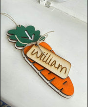 Carrot Basket Tag-Personalized