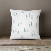 Green Stick Trees- Christmas Pillow Cover